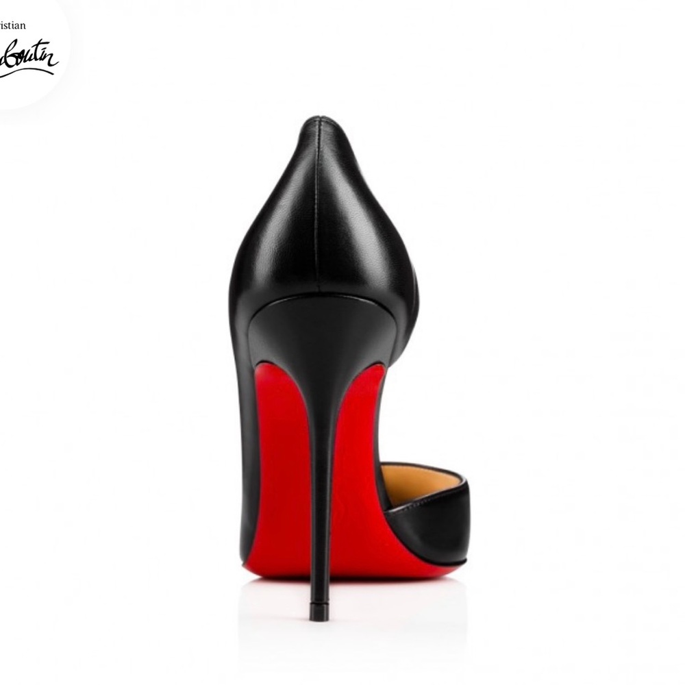 Christian Louboutin Black Iriza half-d’Orsay pump size 41 - Picture 2 of 15